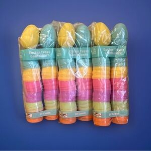 60ct Plastic Multicolor Egg Treat Containers